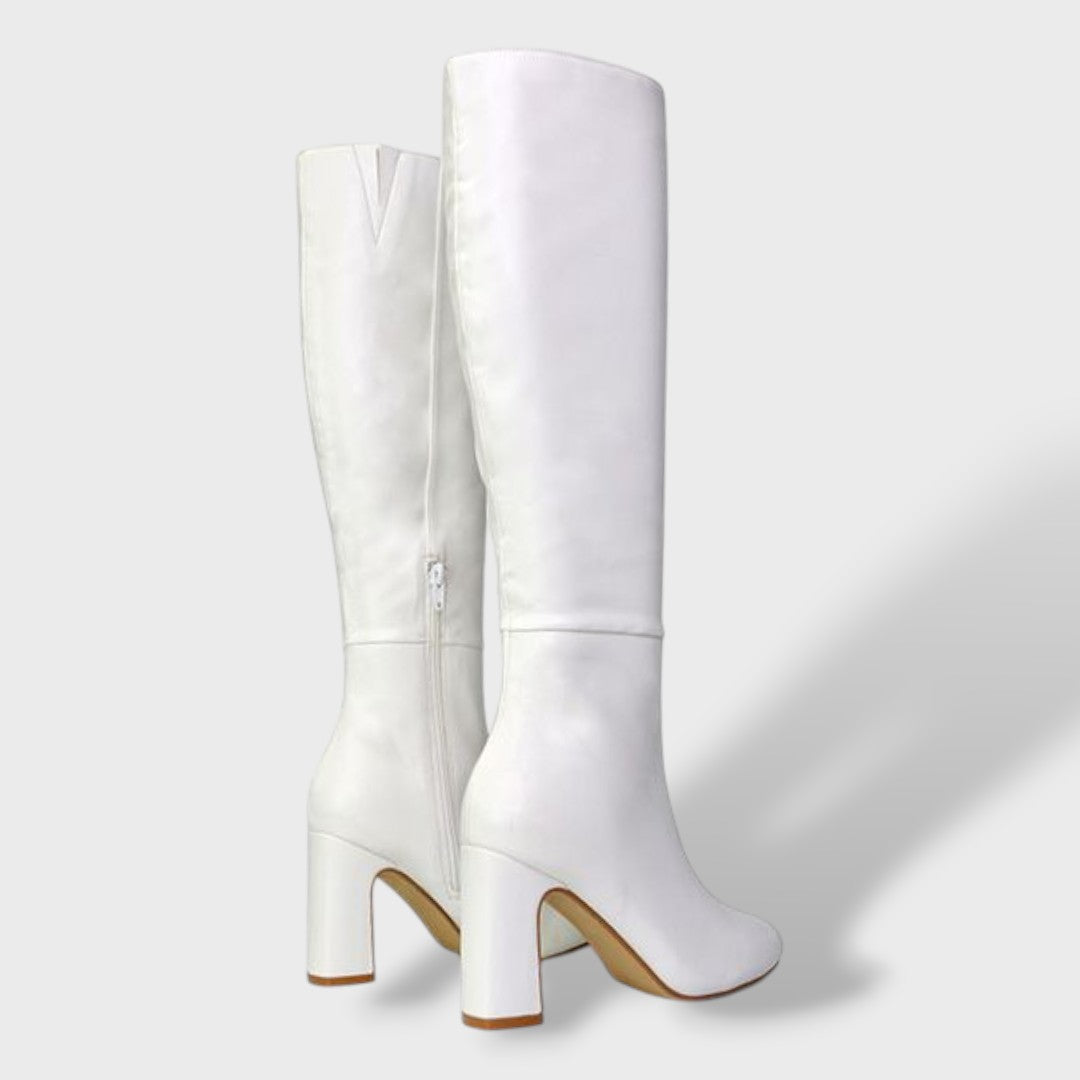 Bottes Hautes Femme Talon Large Élégantes