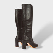 Bottes Hautes Femme Talon Large Élégantes