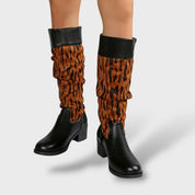 Bottes Femme Longues Rétro Talon Épais