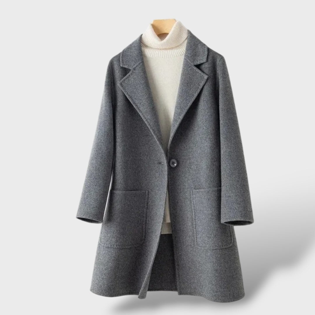 Manteau en Laine Style Coréen Femme