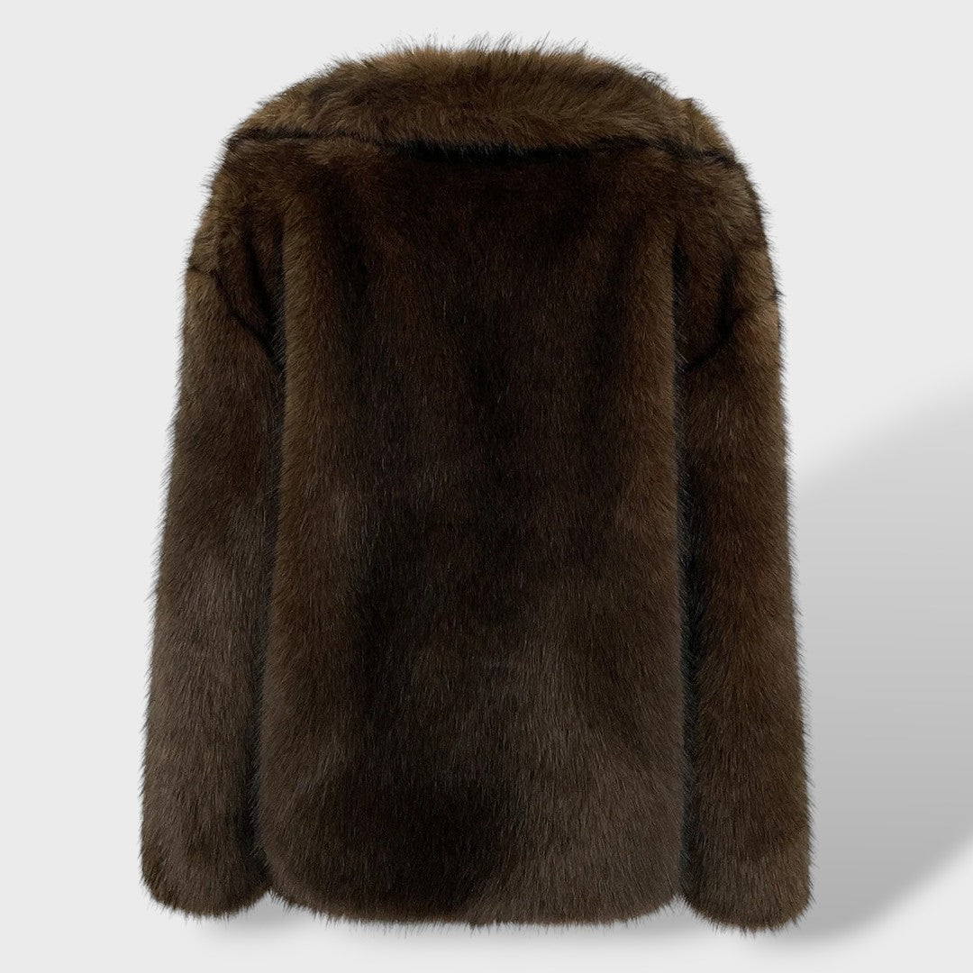 Manteau en Fourrure Synthétique Femme