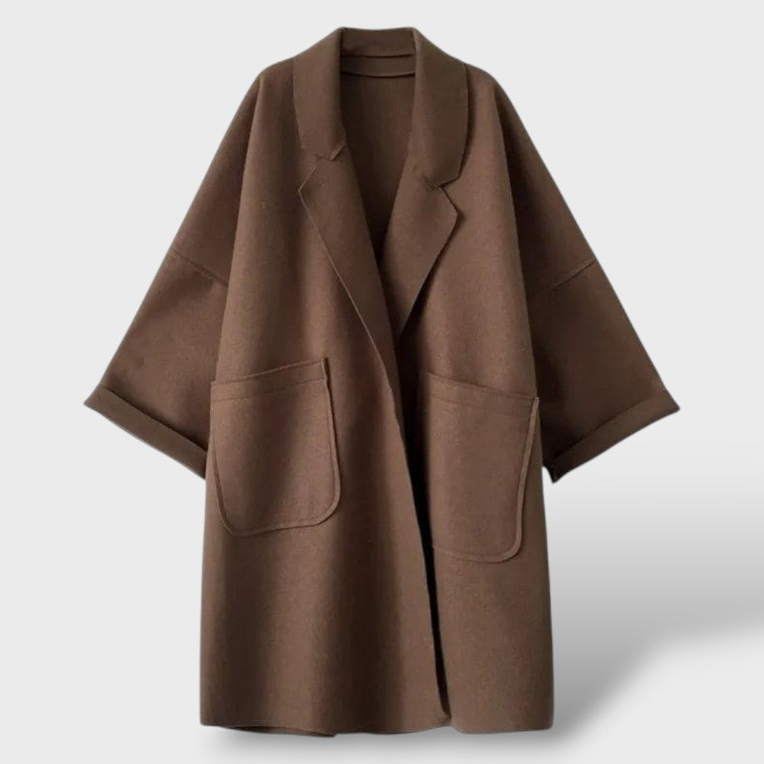 Manteau Long Femme en Laine Oversize