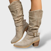 Bottes Cowboy Femme Suède